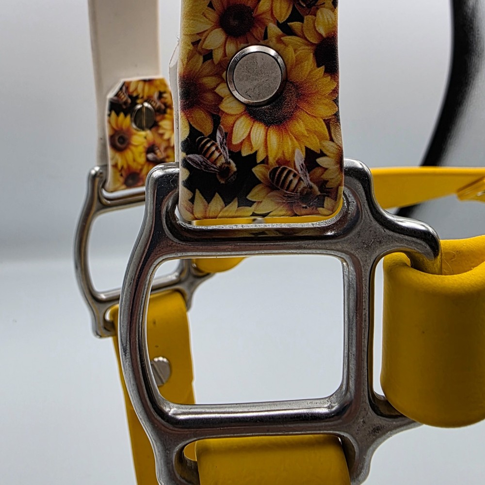 Biothane Horse Halter - Bumble Bee Sunflower