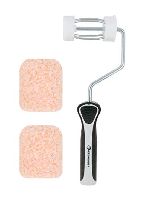 3 Inch Paint Roller - Small Paint Roller Microfiber 3pc paint roller orange