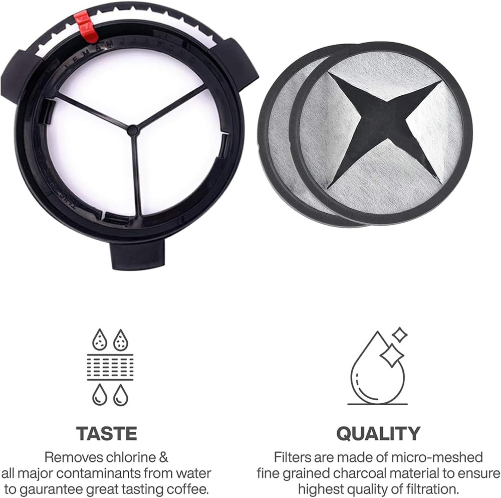 Mr. Coffee Compatible Coffee Filter Disks - 6 Pcs with 1 Frame