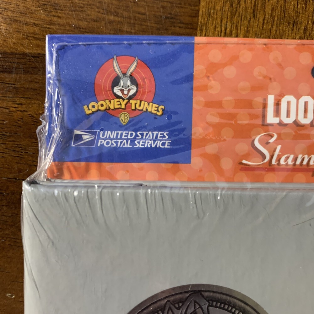LOONEY TUNES~Official USPS Stamp collector Album/book VTG New sealed silver