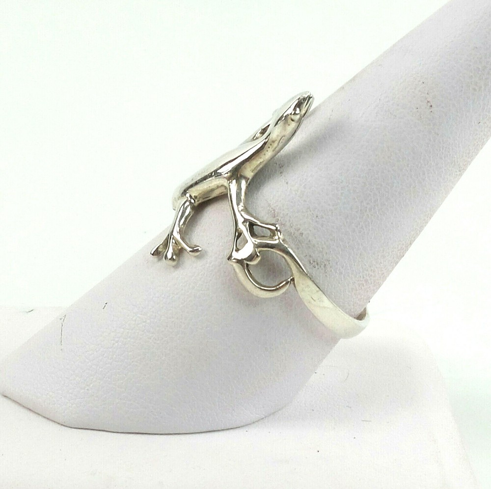 925 Sterling Silver Ring Lizard Finger Wrap Ring Sizes 5 -12
