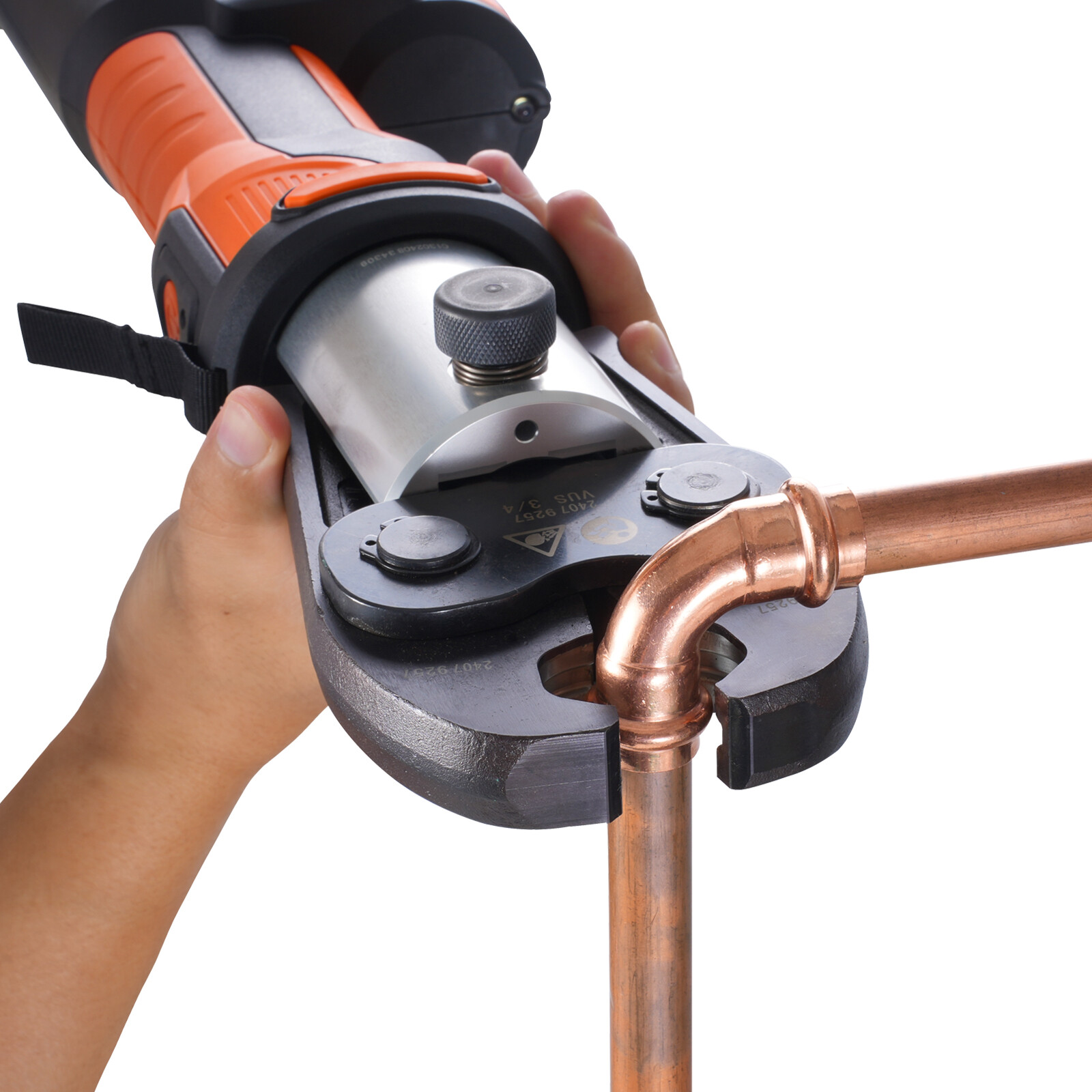 1/2" -2" Pro Press Tool Pipe Crimping Kit Press Tool Battery Kit with 6 Jaws