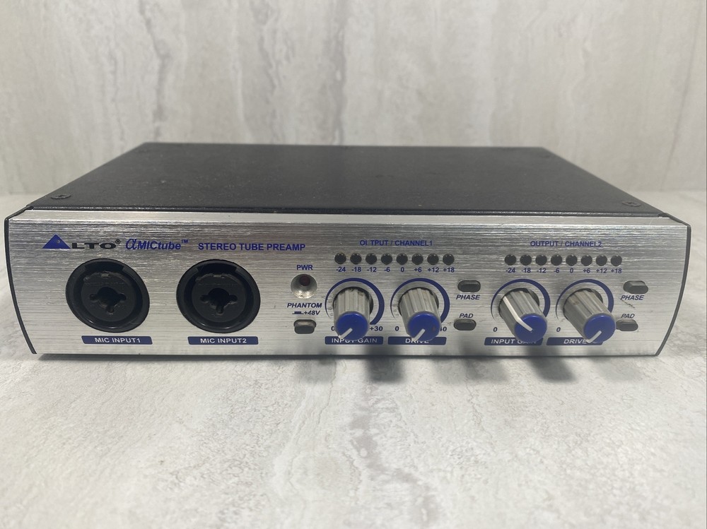 ALTO Alpha MicTube Microphone Stereo Preamplifier