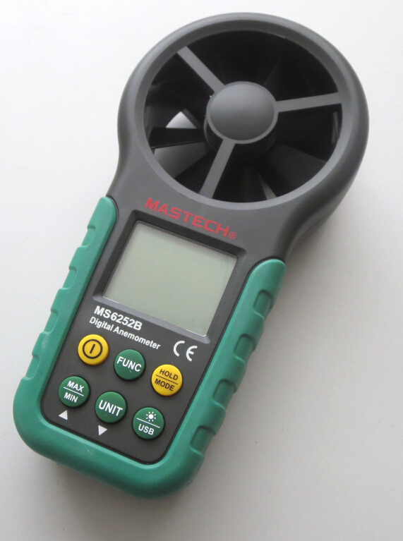 MS6252B Professional Digital Anemometer T&RH sensor Air-Velocity/Flow