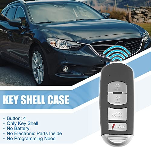 2pcs SKE13D-01 Car Key Fob Shell 4 Button Remote Control Key Case Shell
