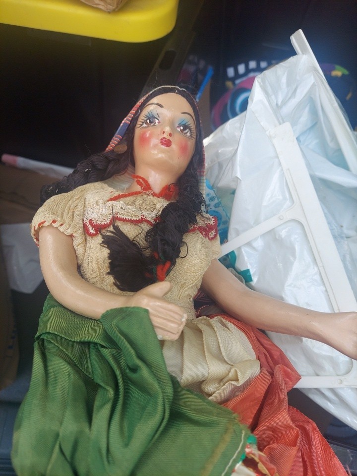 1940s Antique Composition Haunted Doll Hispanic