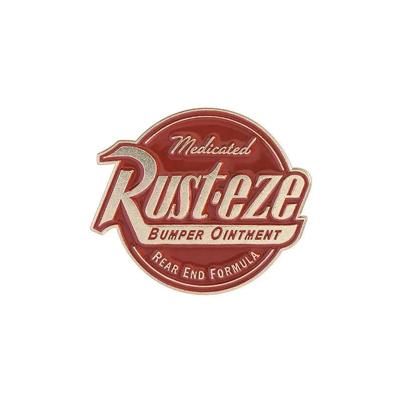Rusteze Medicated Bumper Ointment Logo Round Enamel Pin – Rear End Formula Cars