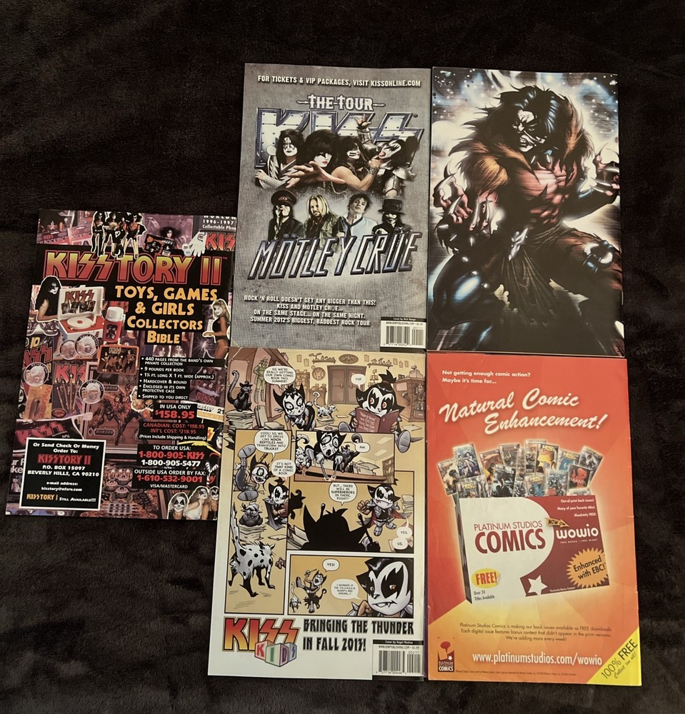 Kiss Comic Books Memorabilia Lot
