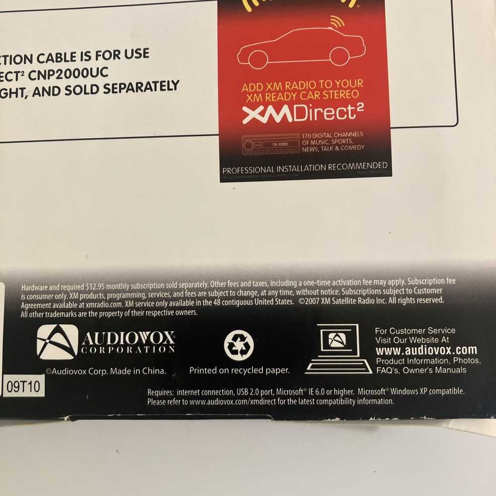 XMDirect2 Alpine Connection Cable