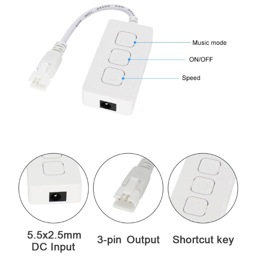 WiFi+Bluetooth Music LED Smart Controller SP548E for Addressable RGB LED Strip