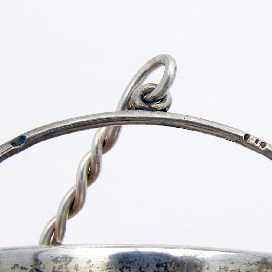 Russian Engraved Tea Strainer Basket 84 Standard Silver 1900