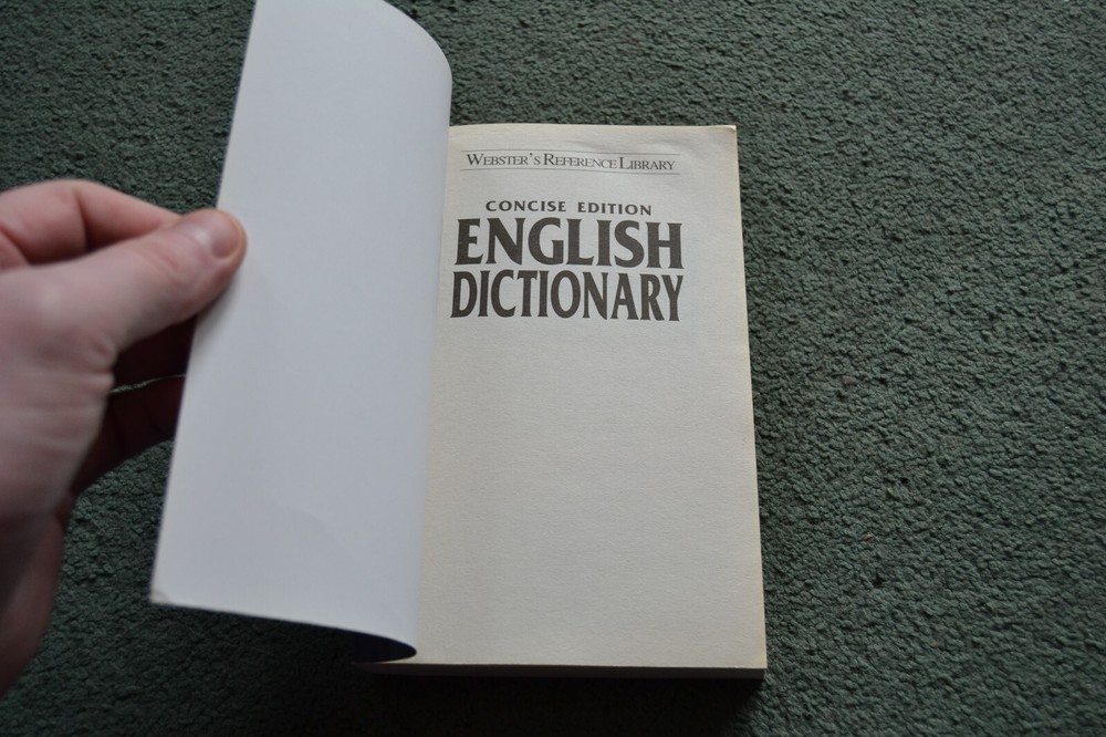 Webster's Reference Library Concise Edition English Dictionary Paperback 2011