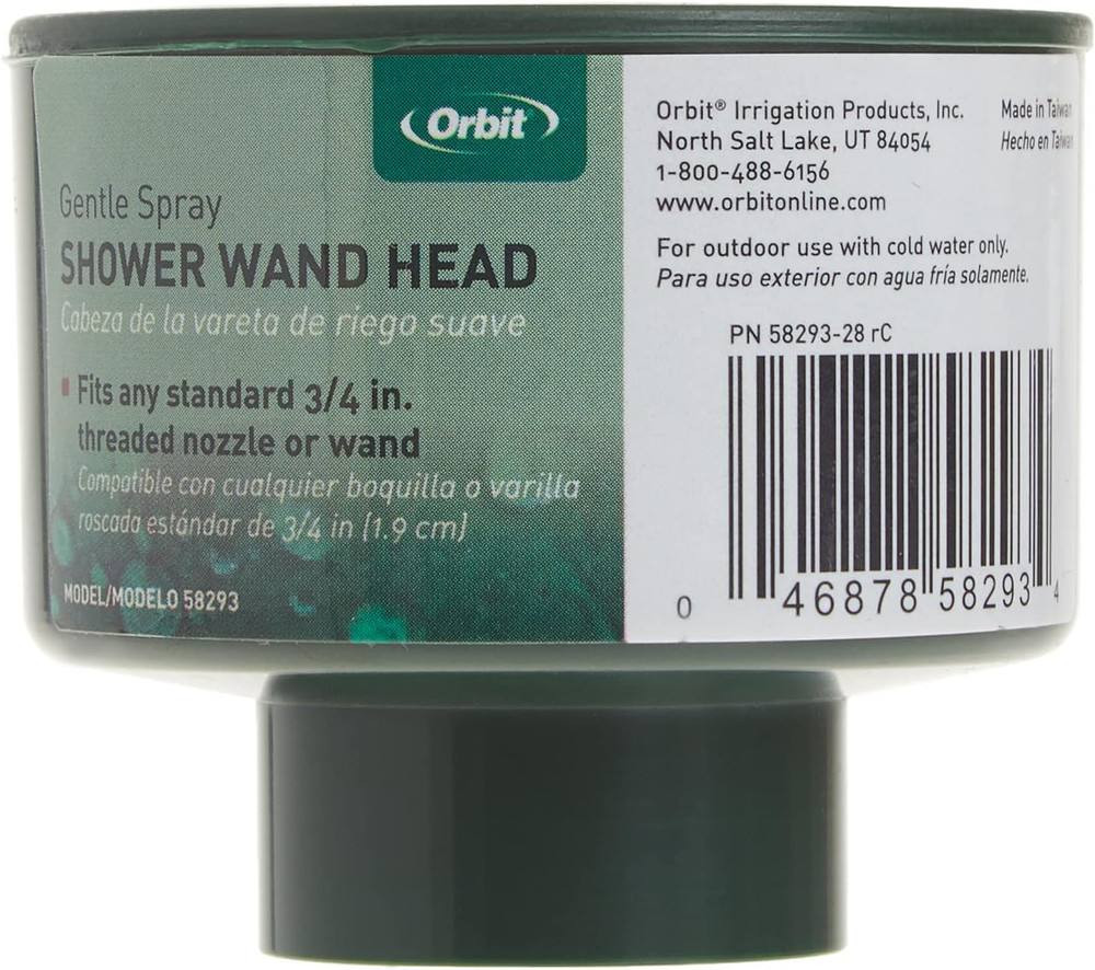 3 Pack Hose-End 58293 Shower Wand Head