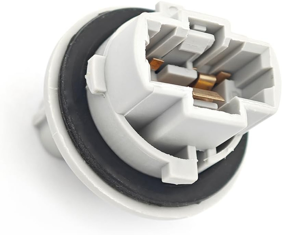 Front Turn Signal Light Bulb Plug Socket, 2 Pcs, Gray, Replacement OEM 90075-600