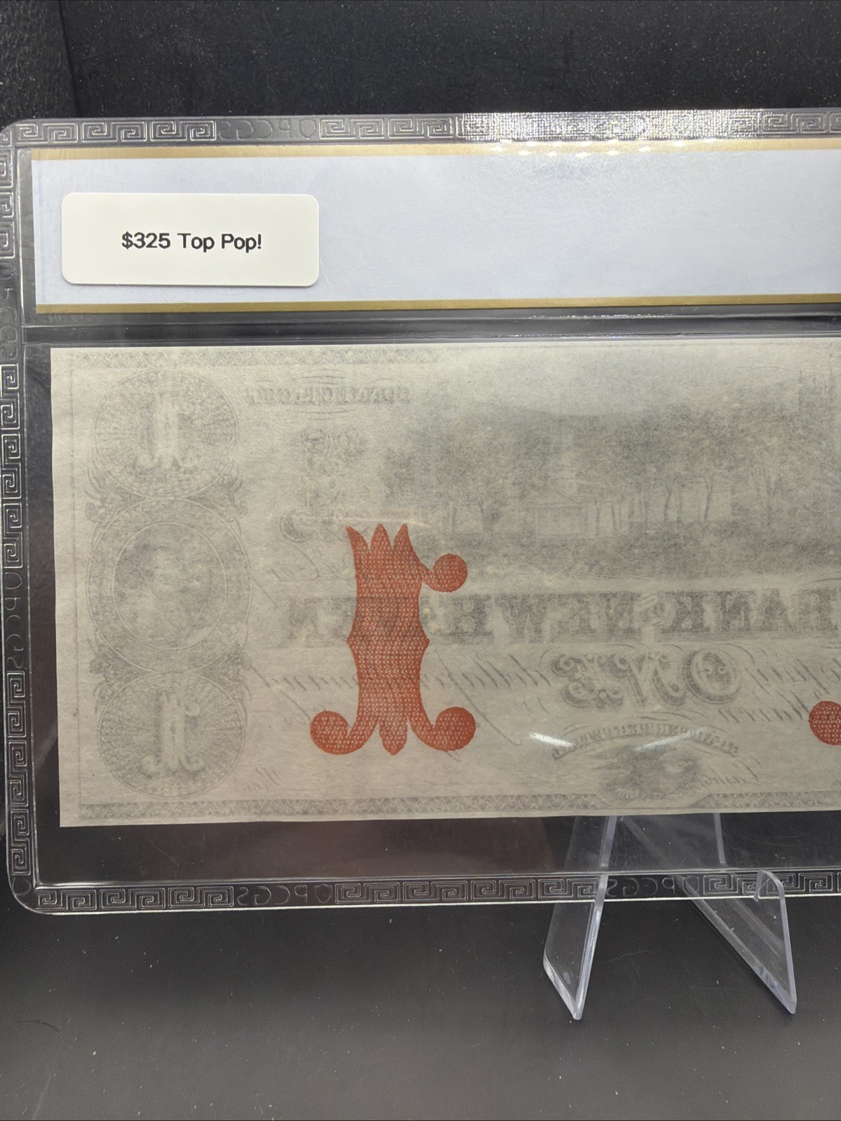 New Haven Connecticut $1 City Bank of New Haven 1860s PCGS Gem UNC 66 PPQ TOP PO