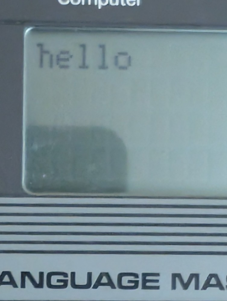 1987 Franklin Computer Dictionary Thesaurus LM-2000 Language Master Works