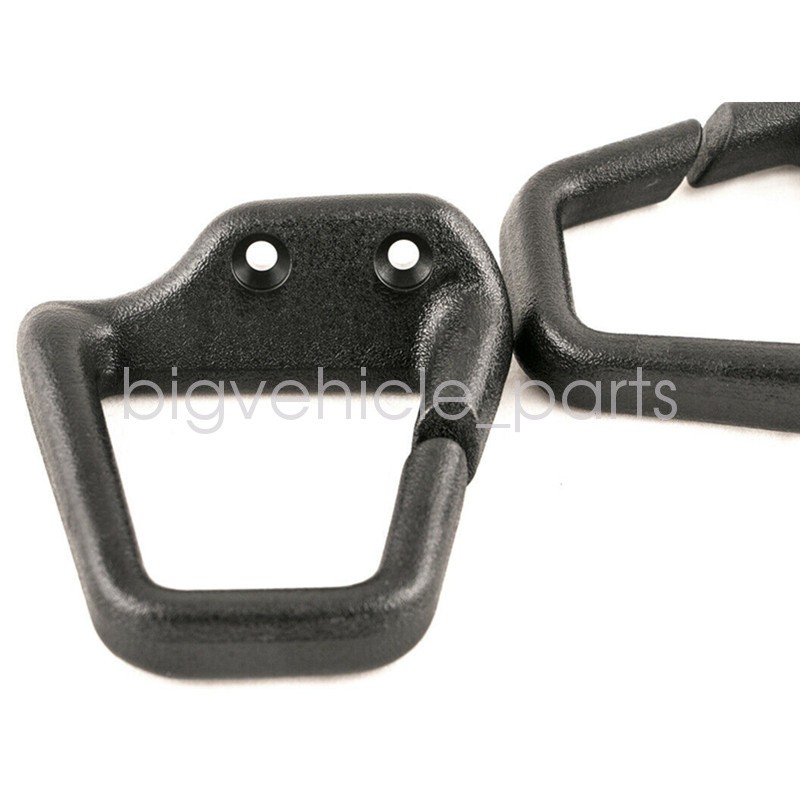 For 93-02 GM Camaro Firebird Black Ebony Slotted Seat Belt Guide Loops NEW PAIR