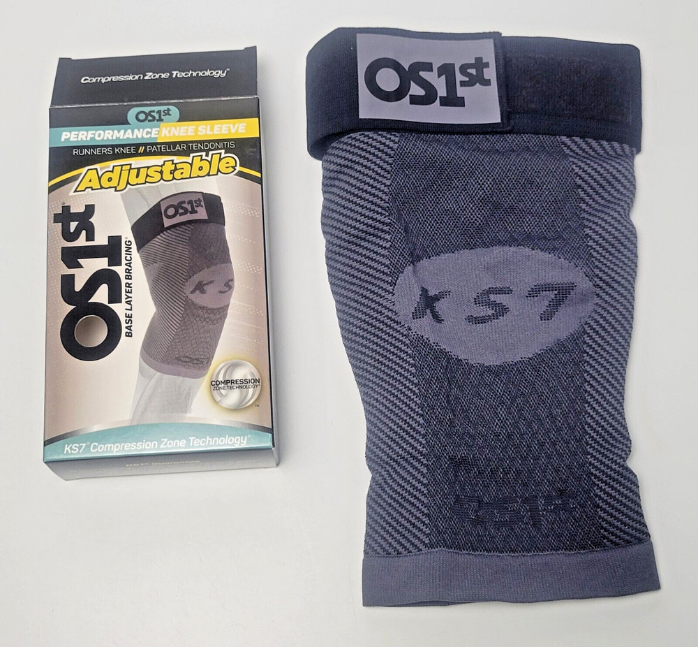 OS1st KS7+ Adjustable Performance Knee Sleeve Grey M