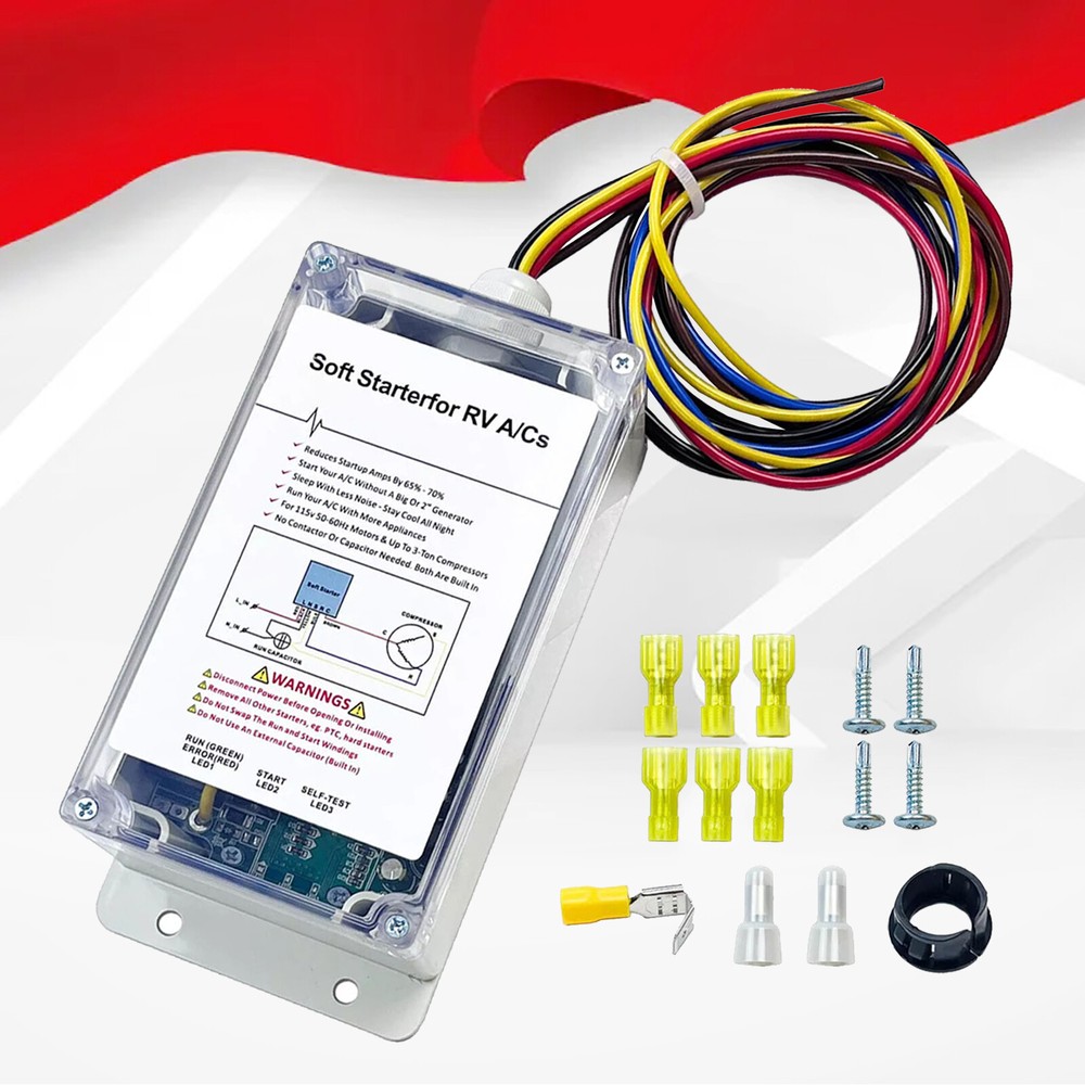 A/C Soft Starter Smart Control Kit Enables Easy Start an A/C + Appliances on RV