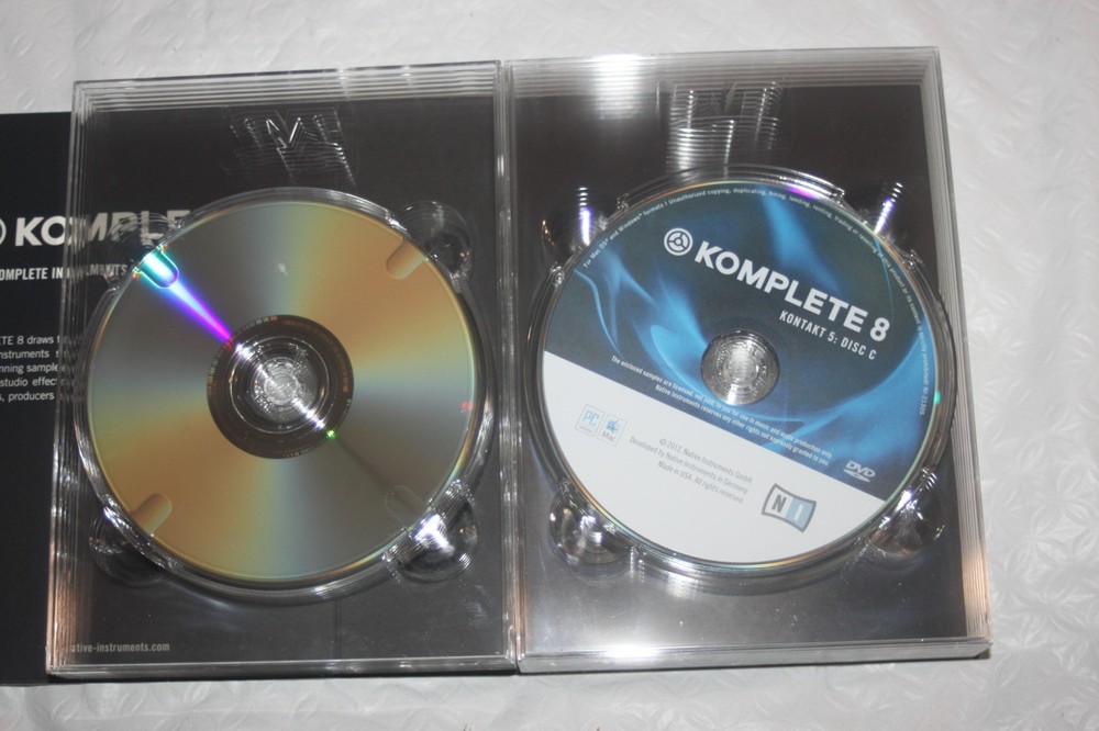 The Komplete 8 Instruments & Effects Collection Discs (Educational Version)