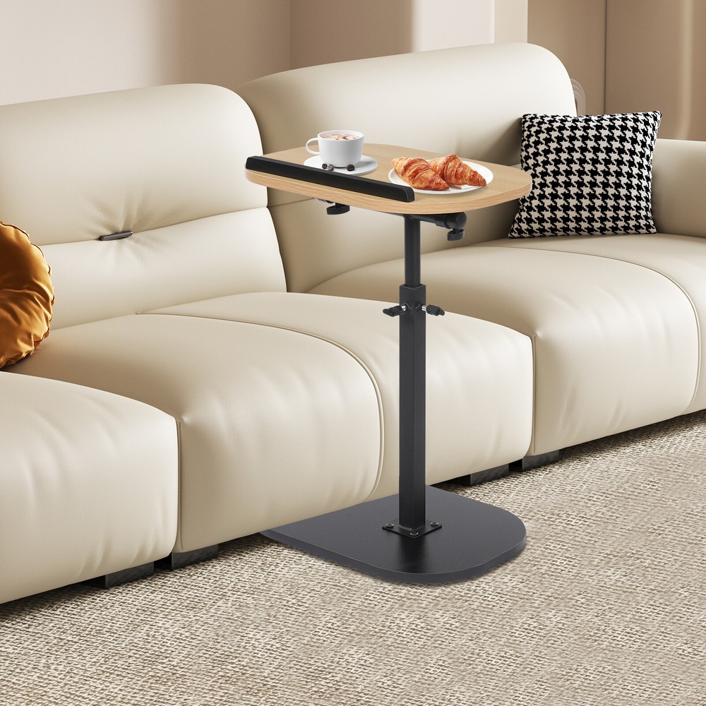 C-shaped Side Table Small Coffee Table Height Adjustable Bed Sofa Side Table