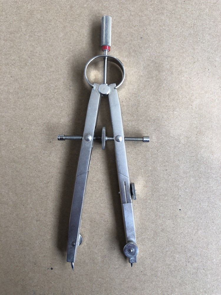 ROTRING VINTAGE MANUAL COMPASS SET ENGINEERING DRAWING DRAUGHTING