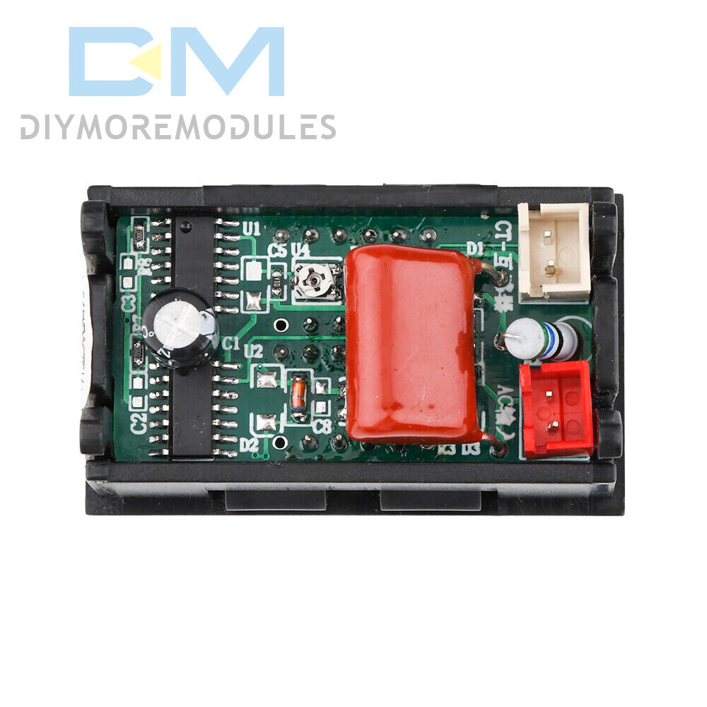 Voltmeter Current Voltage Amp Meter Hall Effect Sensor AC50-600V 10A/50A/100A