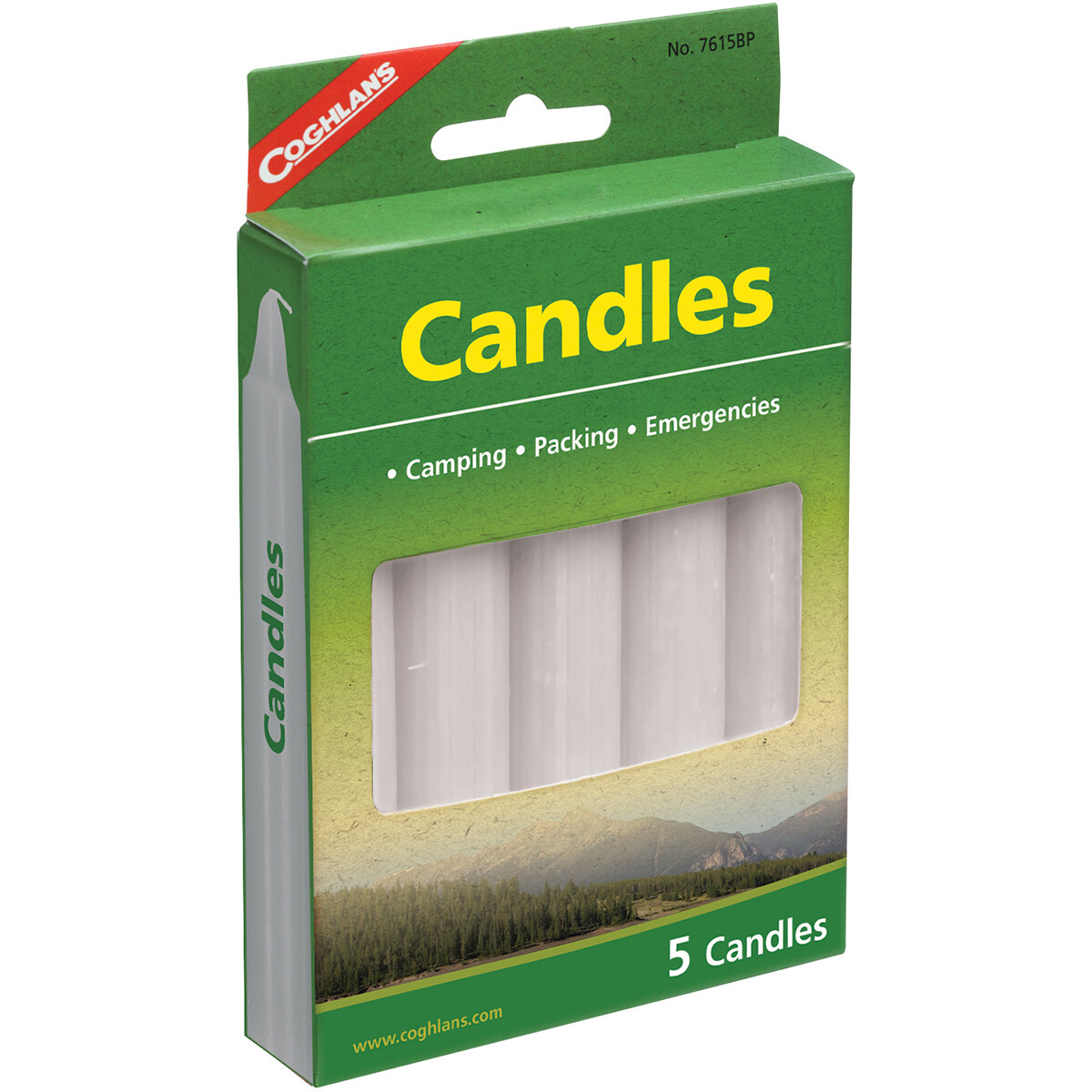 Coghlan's Candles (5 Count), Burns 4-5 hrs, Smokeless Dripless Emergency Camping