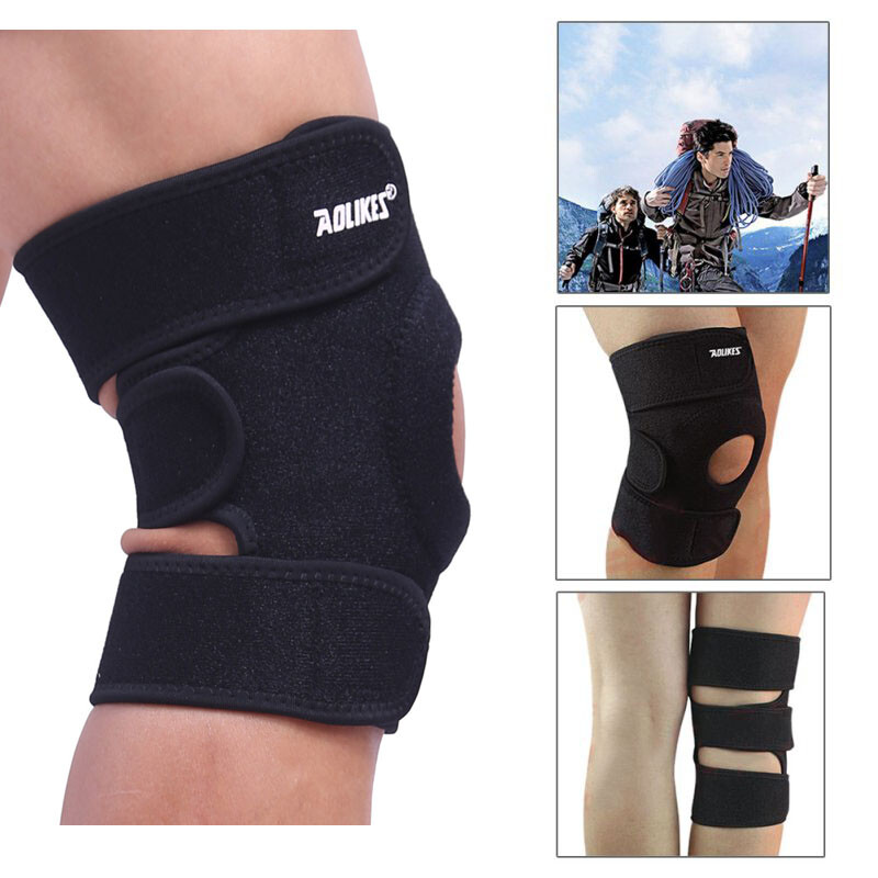 Wrap Around Knee Brace Support Adjustable Knee Open Patella Compression Brace