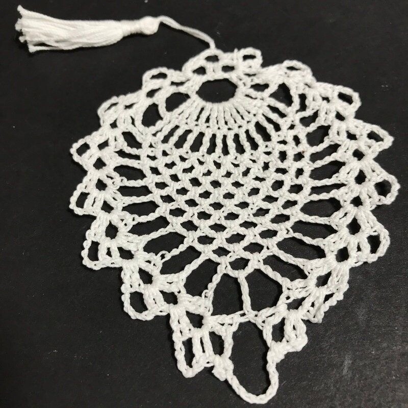 3 Vintage cotton crochet Christmas ornaments