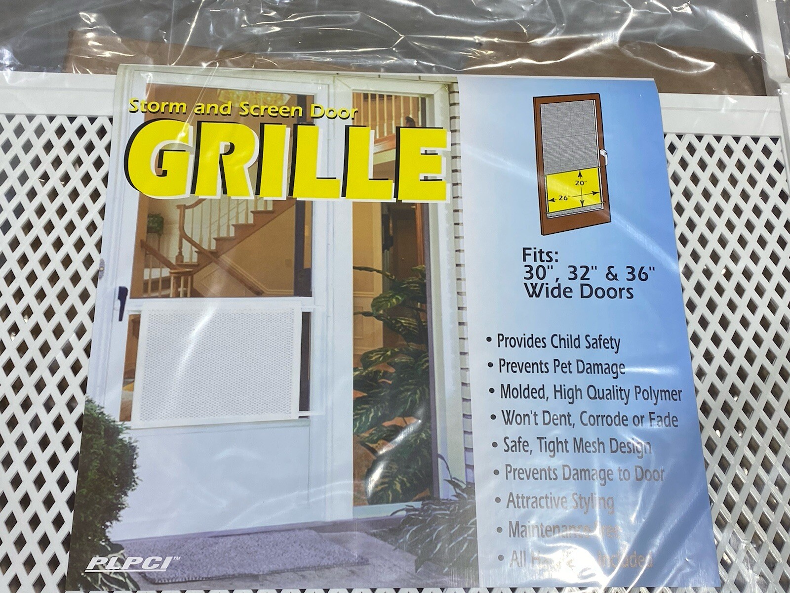 Prime-Line PL15517 White Make To Fit Screen And Storm Door Grill QTY 6