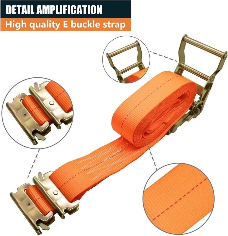 10Pack E Track 2 Ratchet Strap Etrack Van Strap Box Truck Strap Accessories H...