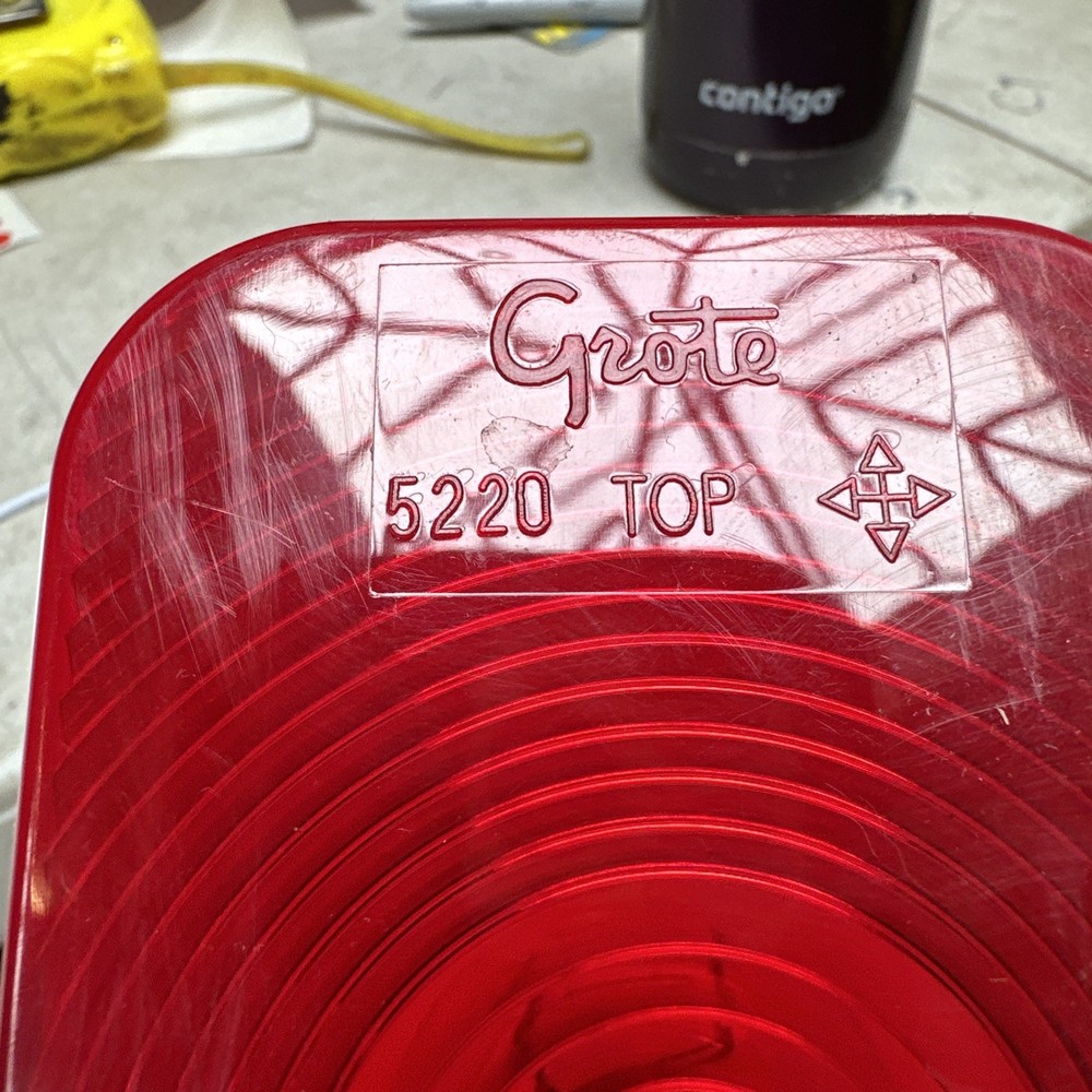 Grote 52202 Rectangular Stop Tail Turn Light Red