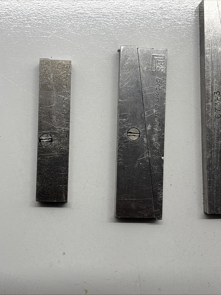 Brown & Sharpe 673-20 3/8"-2-1/4" 6 Pc Adjustable Parallel Set