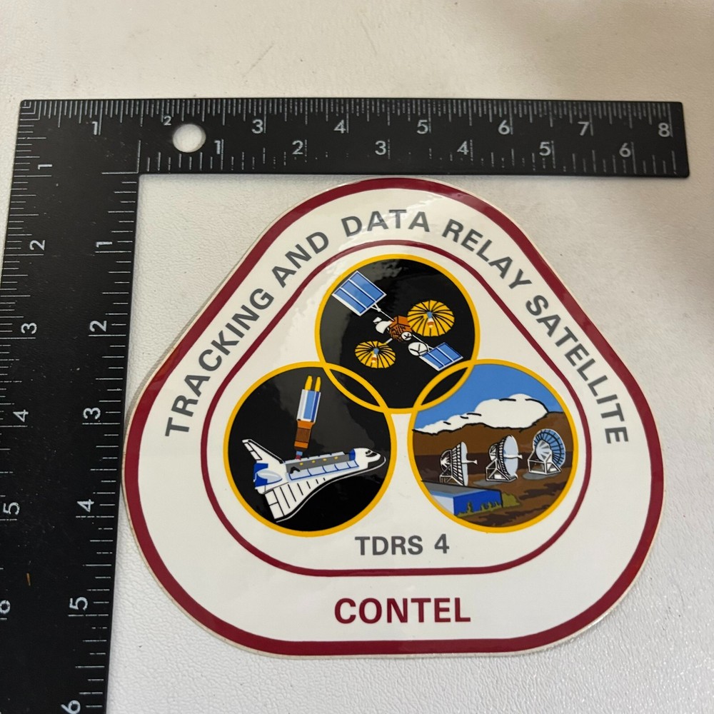 TRACKING AND DATA RELAY SATELLITE TDRS 4 CONTEL Sticker Decal 47SM