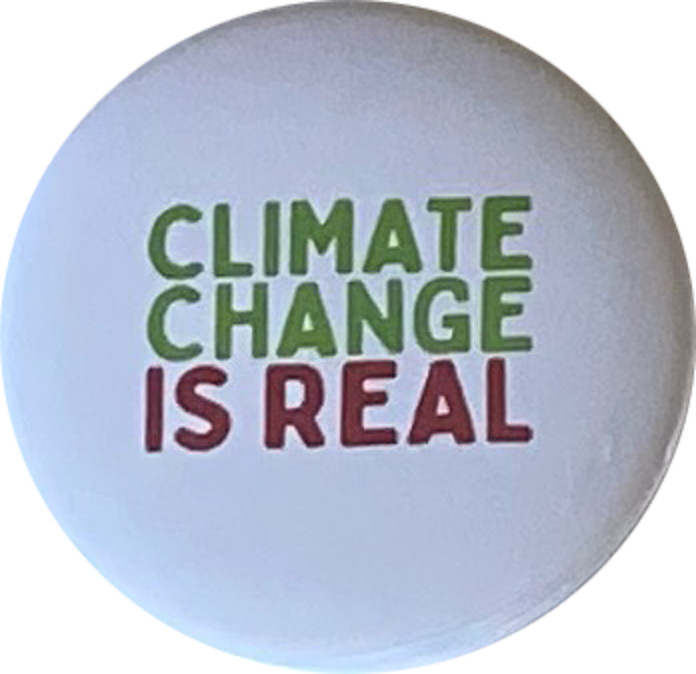 Climate Change Pins - Stop Climate Change buttons - Set of 8, 2.25 inches