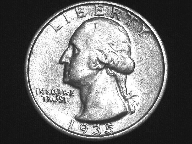 1935-D Washington Quarter --- Almost Uncirculated