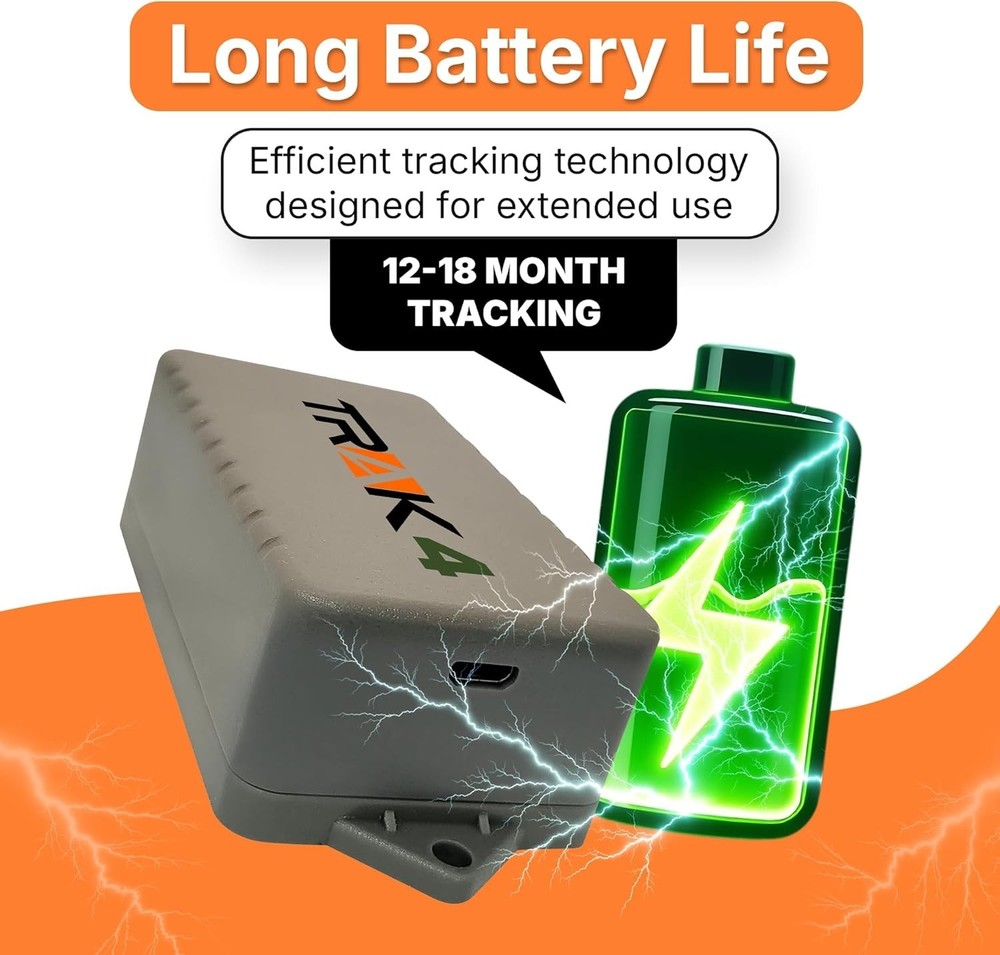 Trak4 Global GPS Tracker: Long-Lasting Waterproof Device for Vehicles & Assets