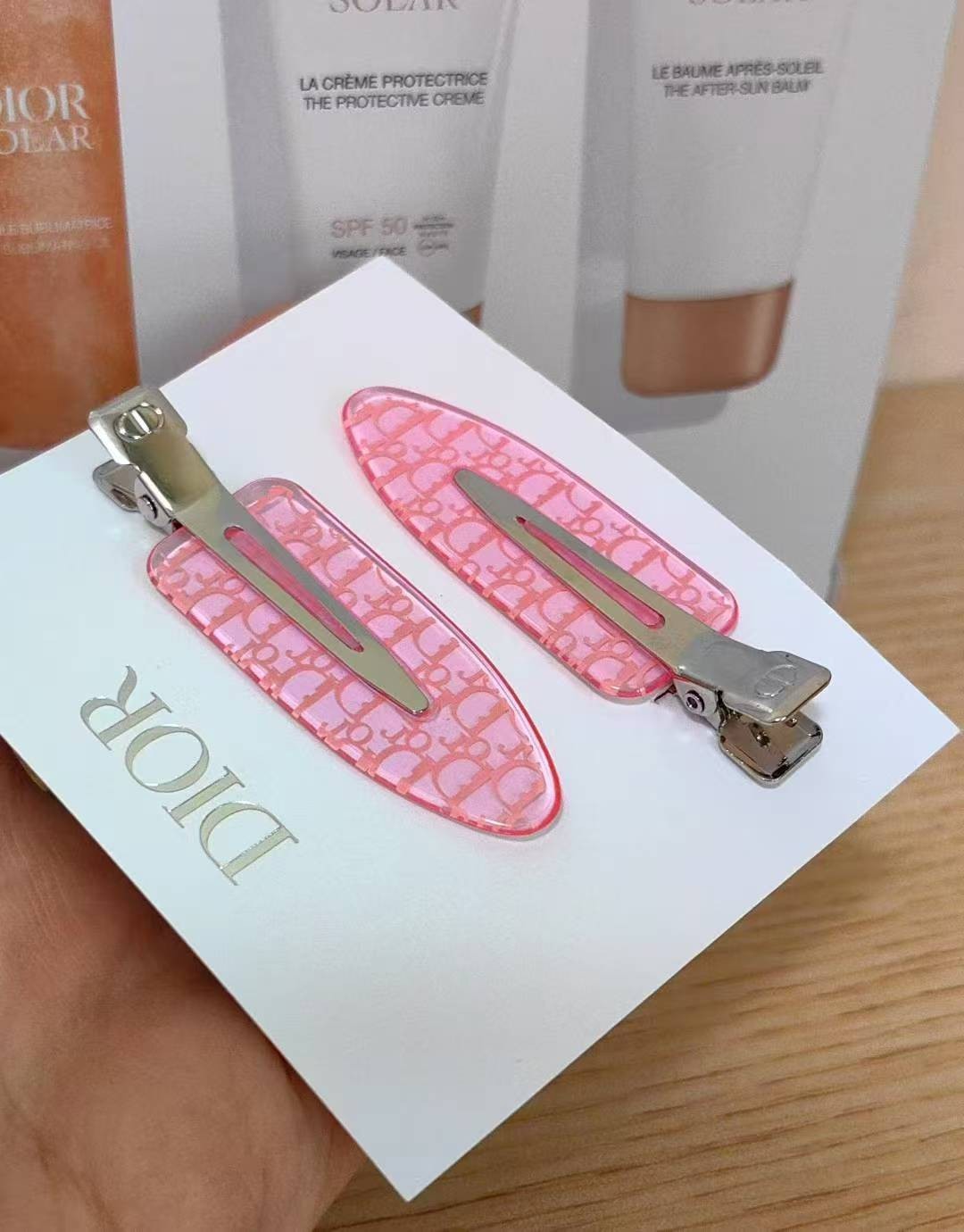 Beauty Backstage Pink Hair Clips Get Ready 2 Piece Set Novelty GWP NEW