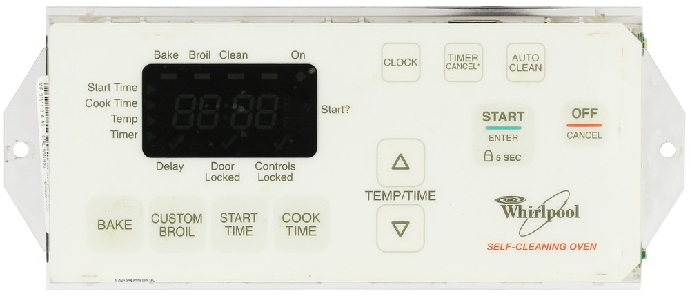 Whirlpool Range 9761113 Control Board - White Overlay