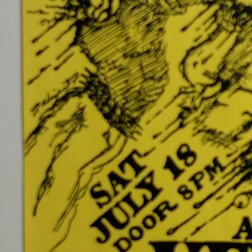 Accused 1987 Original Flyer Handbill w/ Coven, S.G.M. Morpheus VFW Hall Everett