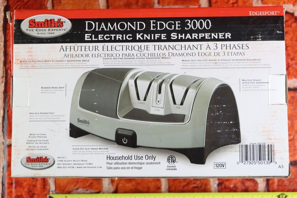 Smith's Diamond Edge 3000 Electric Knife Sharpener 50139