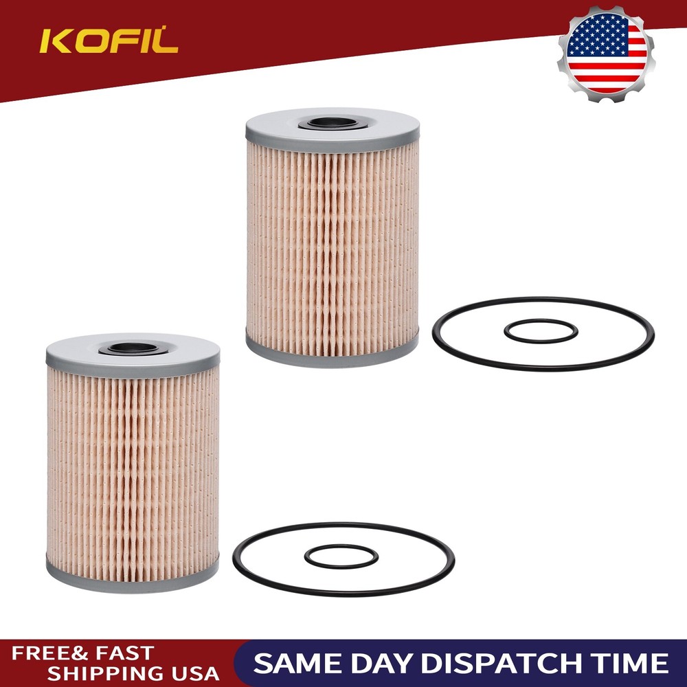 2PCS MIU802421 129A0055730 Fuel Water Separator Filter Element for John Deere