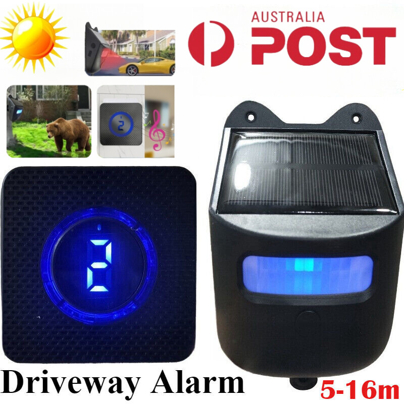 Driveway Infrared Sensor Alarm Wireless Motion Long Range Security System Alert