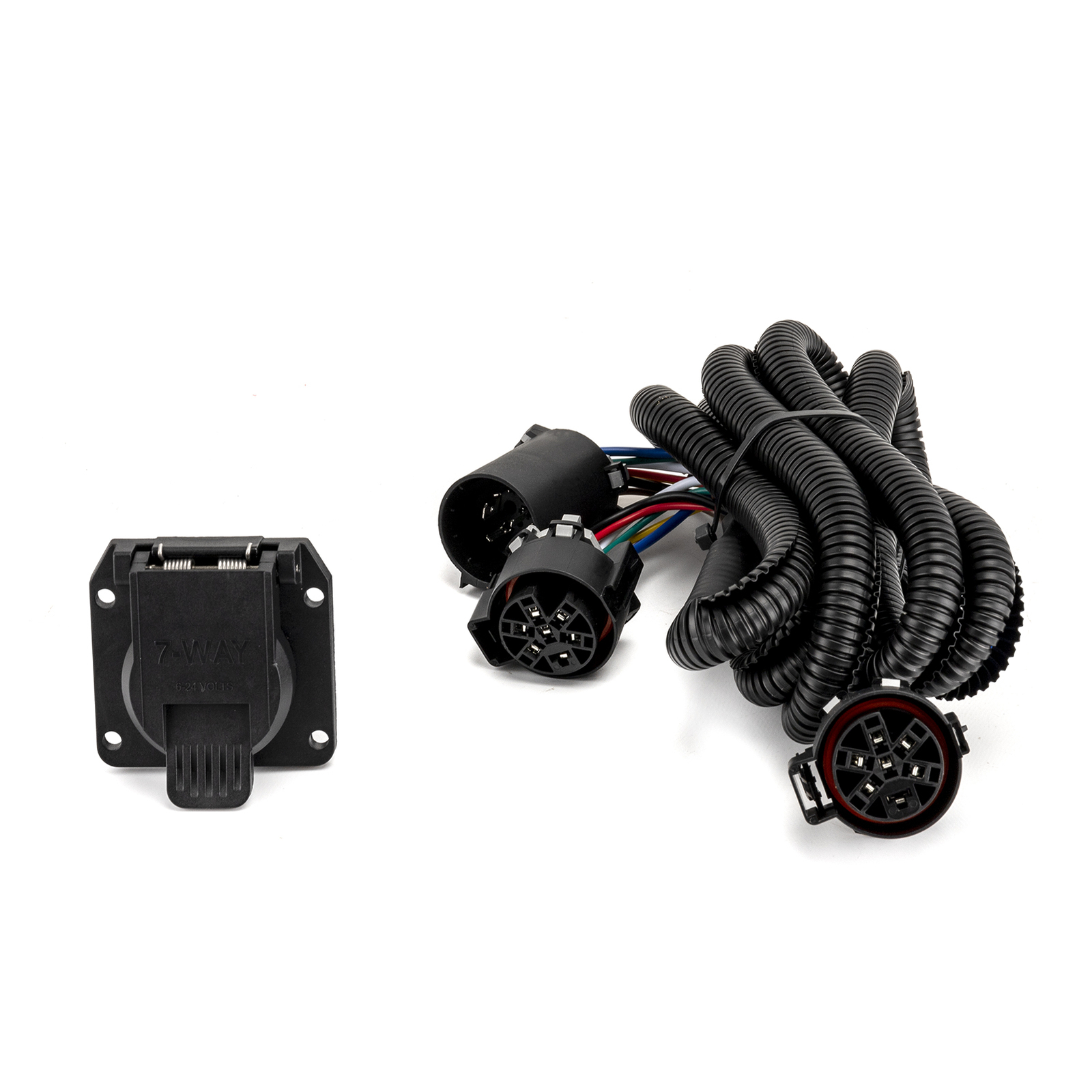 For 99-16 Ford F-250 Super Duty ,7FT 7 Pin Trailer Plug Wiring Harness Extension