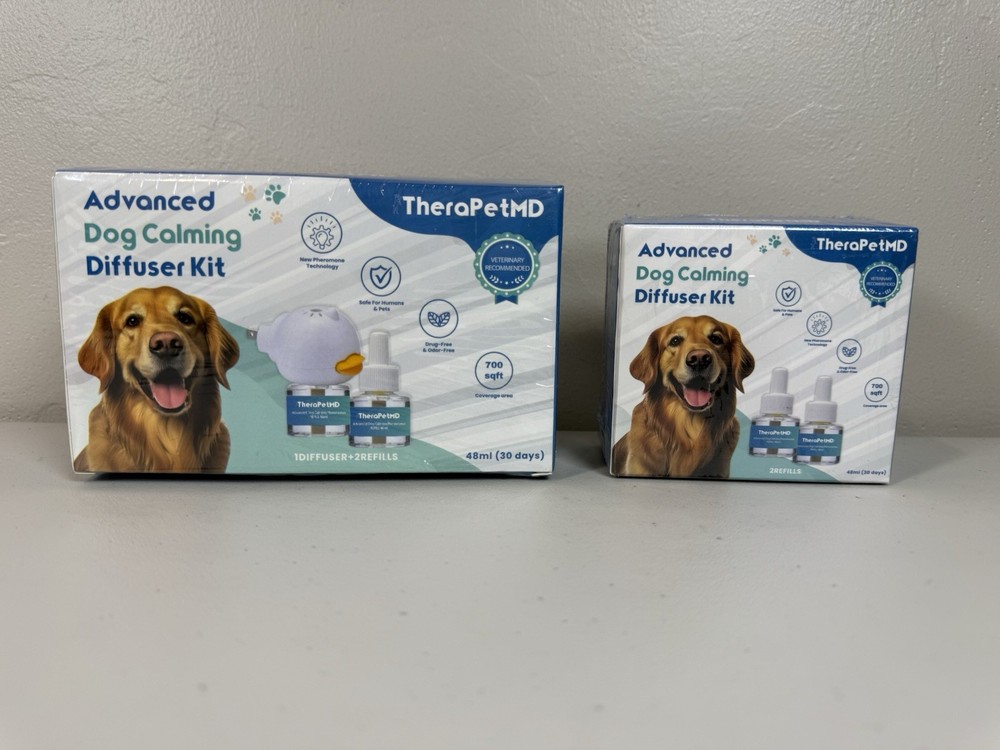 Therapet MD Dog Calming Diffuser Kit & refill - Pheromone Diffuser for Dogs