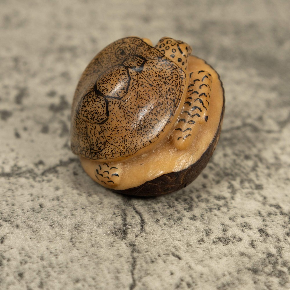 Vintage Sea Turtle Tagua Carving