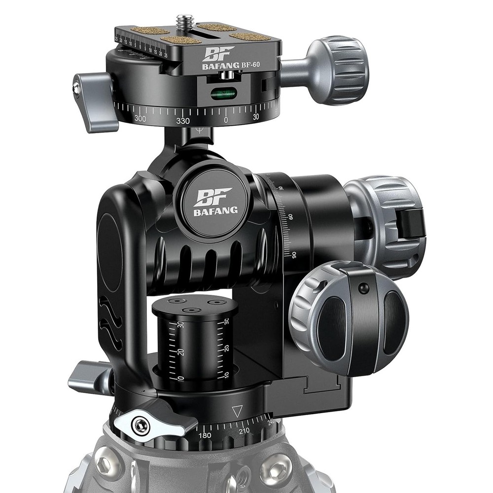 BAFANG BFC-02B+ Rotatable Gear Head Fine Adjustment Platform Geared Tripod Head