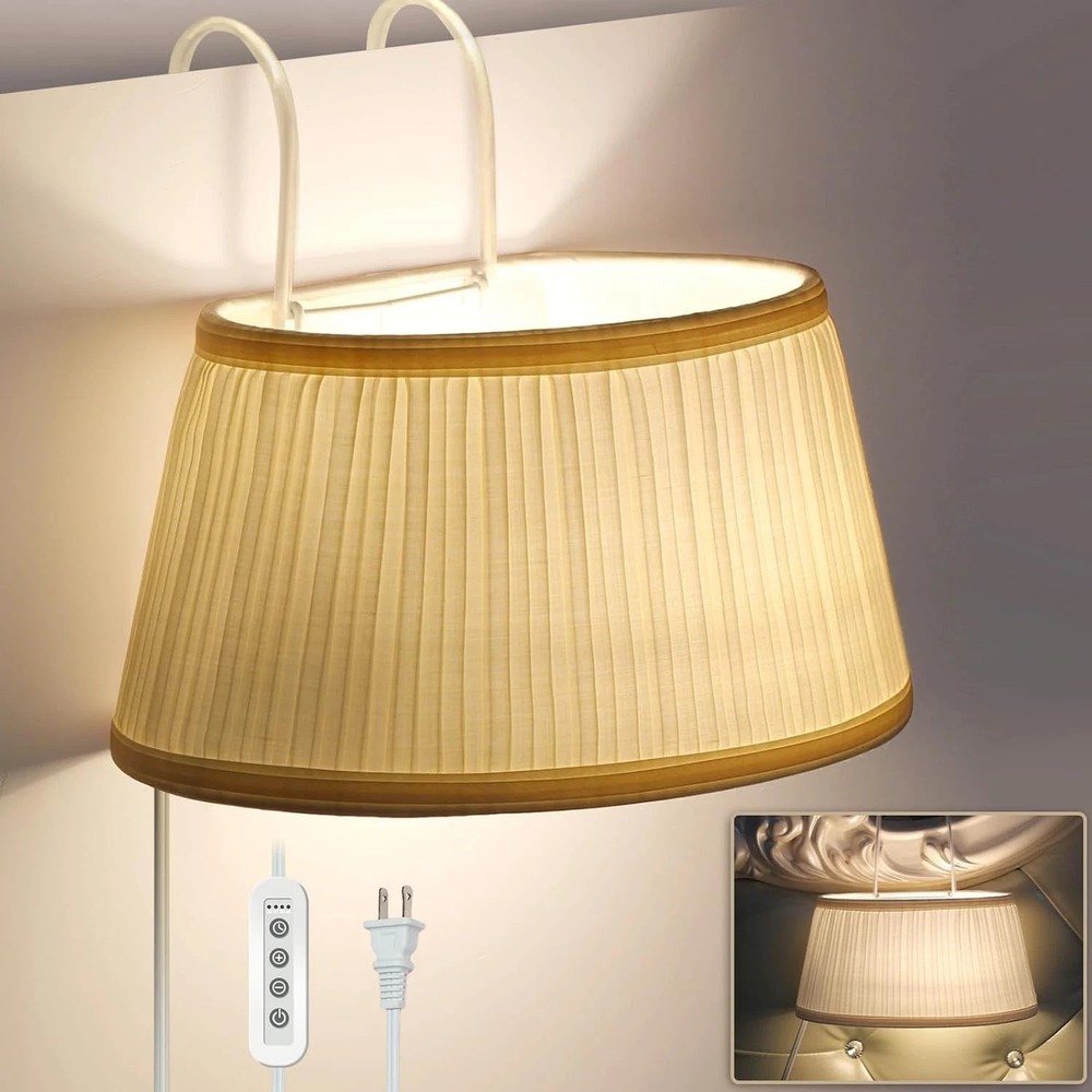 Bed Reading Light, Headboard Light Reading Lights for Books in Bed with Beige