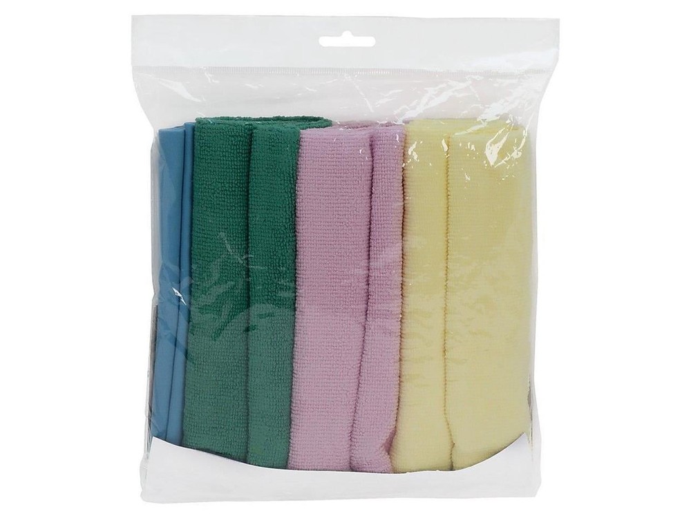 Microfiber Cleaning Cloths Assorted 4 Count 4 Pack